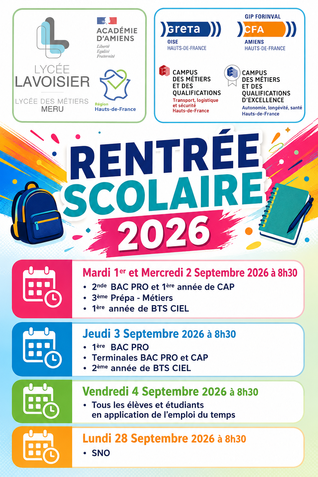 Rentrée des élèves